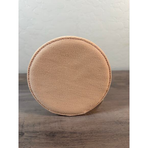 Burberry Goddess 5" Zip Around Travel Jewelry Case Round Clutch Makeup Bag - Picture 2 of 5